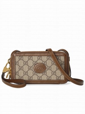 Gucci Mini Bag With Interlocking G 671674 Coffee
