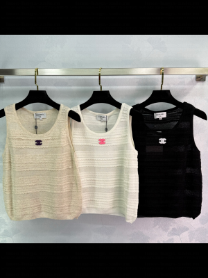 Chanel Vest White/Beige/Black 2025
