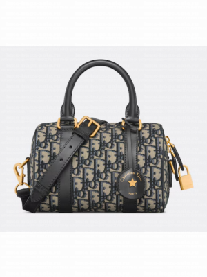 Dior Groove 20 Bag Blue Dior Oblique Jacquard M1364UT