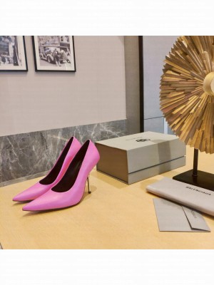 BALENCIAGA HEEL 10CM POINTED TOE PUMPS PINK 2022