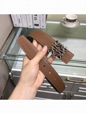 Loewe Width 32mm Leather Belt With Anagram Buckle 014