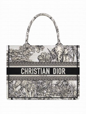Christian Dior Medium Dior Book Tote White