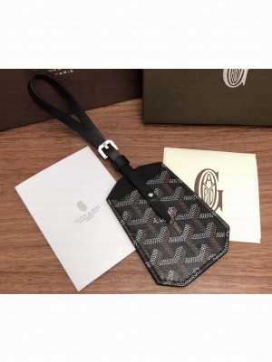 Goyard Luggage Tag Bag Charm Black