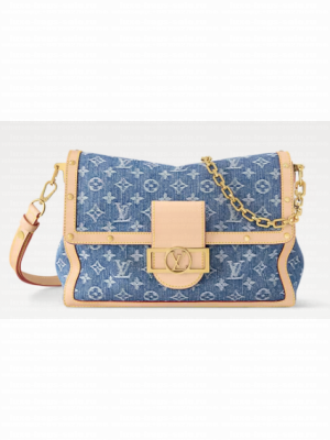 Louis Vuitton NEW Dauphine Soft GM M13319 Denim Blue