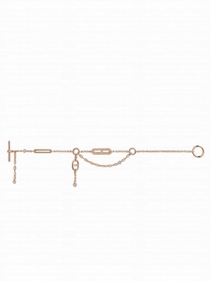 Hermes Women's Chaine D'ancre Chaos Bracelet Red