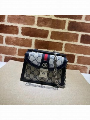 Gucci OPHIDIA MINI SHOULDER BAG 696180 dark blue