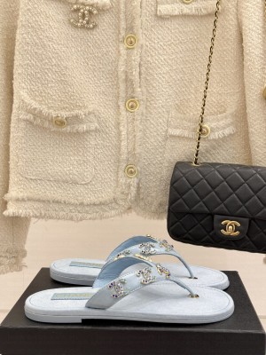 Chanel Flat Slide Thong Sandals 2025 07
