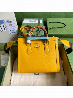 Gucci Diana small tote bag 702721 yellow