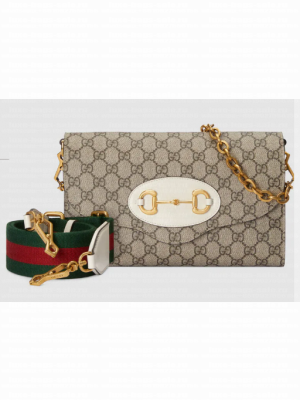 Gucci Horsebit 1955 small bag 677286 white