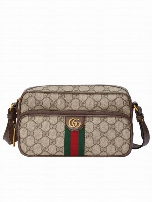 Gucci Ophidia Small Messenger Bag 723312 Dark Coffee