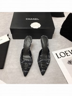 Chanel Vintage Lambskin Slide 70mm Black 2021 Collection