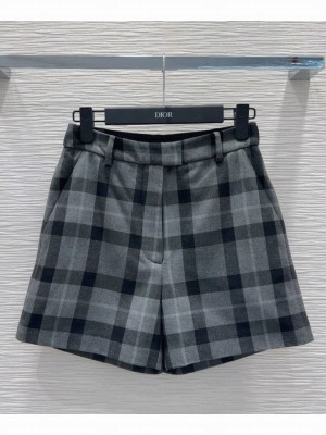 Christian Dior Women's Check'n'Dior Virgin Shorts Black