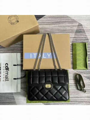 GUCCI SMALL SHOULDER BAG 740834 black