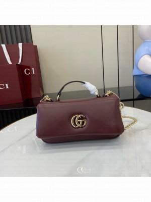 Gucci GG MILANO MINI TOP HANDLE BAG 806017-2 Rosso Ancora red
