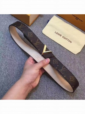 Louis Vuitton Essential V 30MM Belt M9019U Monogram Canvas Collection
