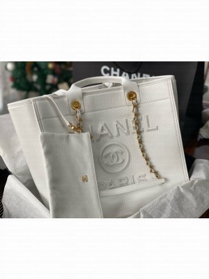 CHANEL Large Tote A66941 white