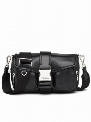 Prada Pocket Nappa Leather Bag 1BD295 Black