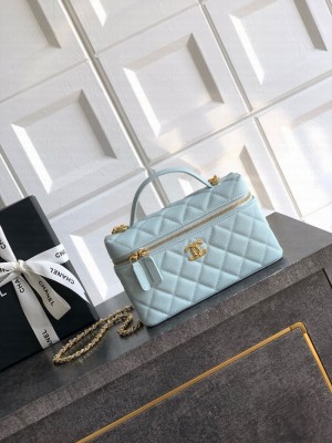 Chanel Vanity with Chain 26C AP4936 blue