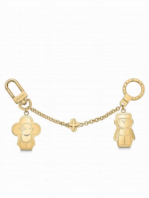 Louis Vuitton Gaston & Vivienne Best Friend Chain Bag Charm And Key Holder M00359 Golden