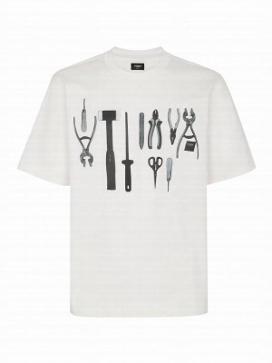 Fendi Women's Cotton T-shirt White
