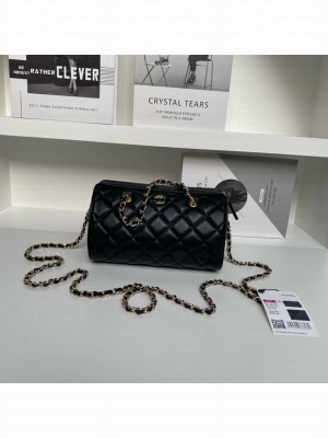 CHANEL CLUTCH WITH CHAIN AP4474 BLACK