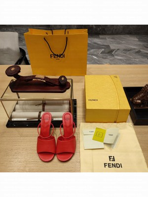Fendi First 95mm calfleather high-heeled sandals 05