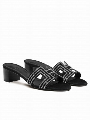 Hermes Women's Oasis Sandal Black