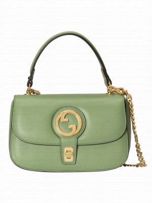 Gucci Blondie Top-handle Bag 735101 Green
