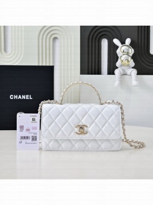 Chanel CLUTCH WITH CHAIN AB4293 white