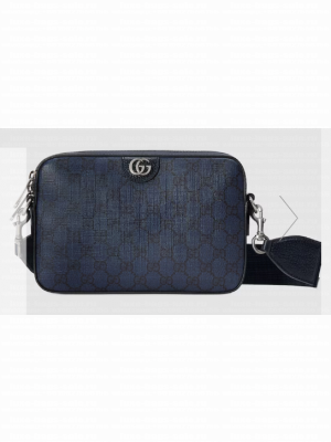 Gucci OPHIDIA SMALL CROSSBODY BAG 699439 Blue and black