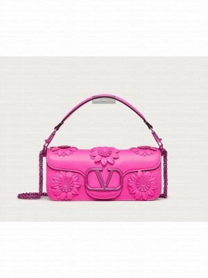 VALENTINO FLORAL TRIM LOCO BAG WB0K30P ROSE