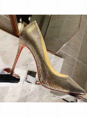Christian Louboutin Metallic Fabric Pump Gold 2021 Collection