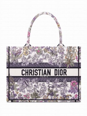 Christian Dior Medium Dior Book Tote White