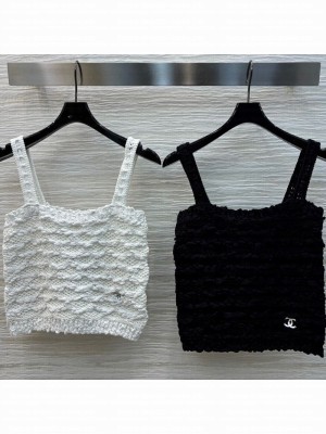 Chanel Knit Vest Black/White 2025