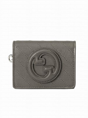 Gucci Blondie Card Case Wallet 760317 Khaki
