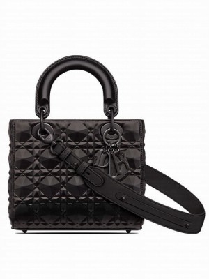 Christian Dior Small Lady Dior My Abcdior Bag Black