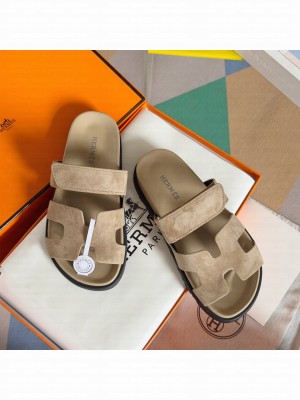 Hermes Unisex Chypre Flat Sandals 09