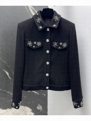 Chanel Women's Tweed Jacket Black