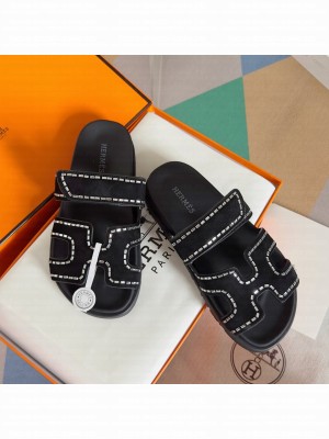 Hermes Unisex Chypre Flat Sandals 027