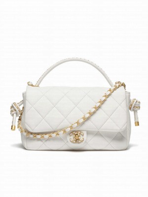 Chanel Flap Bag With Top Handle AS5317 Cream