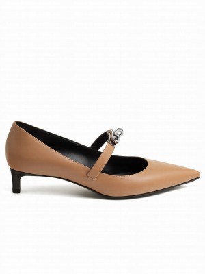 Hermes Women's Kiara 40 Pump Coffee