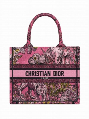 Christian Dior Small Dior Book Tote Peachblow