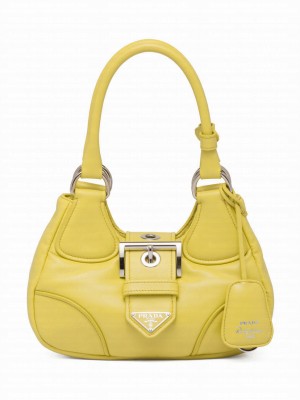 Prada Moon Padded Nappa-leather Bag 1BA381 Yellow