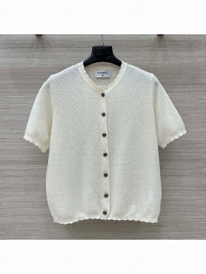 Chanel Wool Cardigan CH031123 White 2025