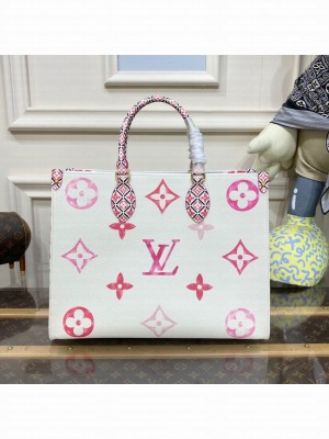 Louis Vuitton OnTheGo MM M22975 pink