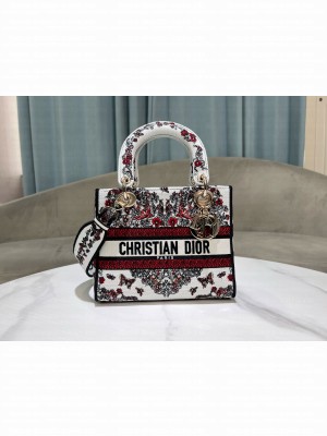 Dior Medium Lady D-Lite Bag Embroidery M0565OECZ-21