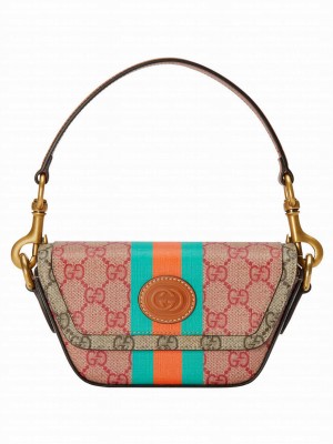Gucci GG Top Handle Mini Bag With Web 723762 Red