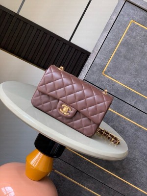 Chanel CLASSIC Original Leather 11.12 HANDBAG 1116 brown