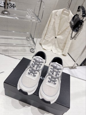 ChanelG39597 Fabric & Suede Calfskin Ivory, Light Gray & White 2023SS 