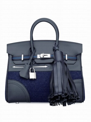 Hermes Birkin 25 Go Team Swift Dark Blue